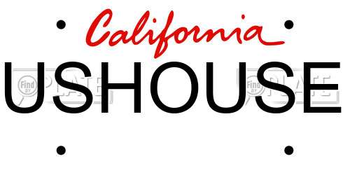 USHOUSE California License Plate
