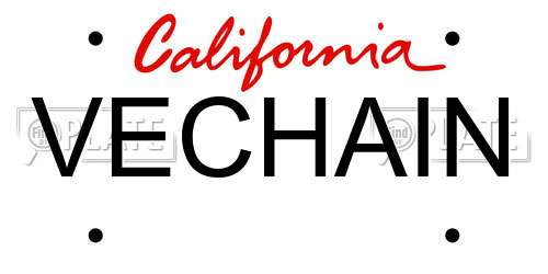 VECHAIN California License Plate