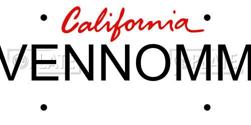 VENNOMM California License Plate