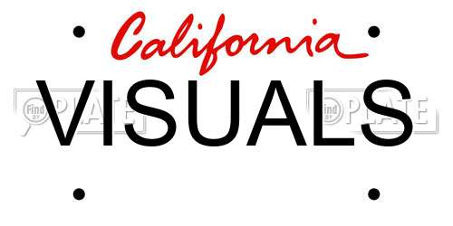 VISUALS California License Plate