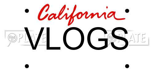 VLOGS California License Plate