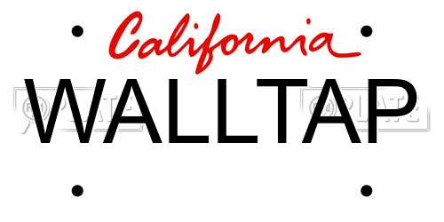 WALLTAP California License Plate