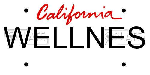 WELLNES California License Plate
