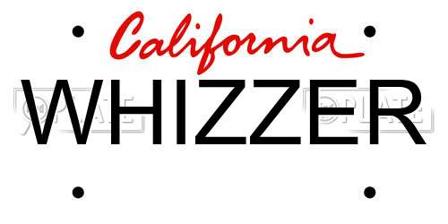 WHIZZER California License Plate