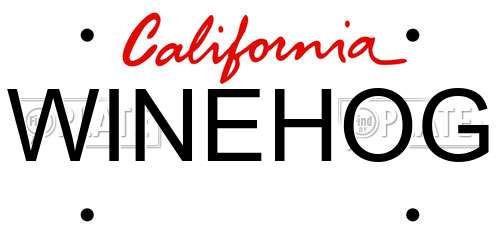 WINEHOG California License Plate