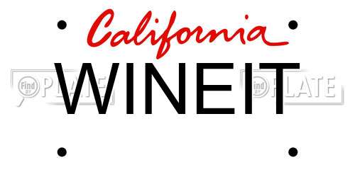 WINEIT California License Plate
