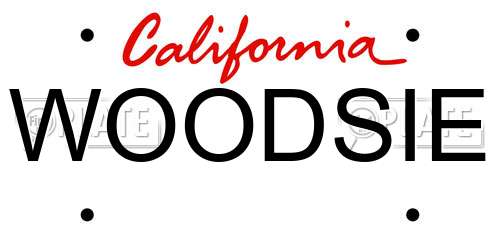 WOODSIE California License Plate