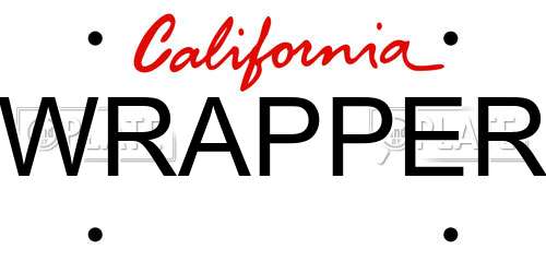 WRAPPER California License Plate