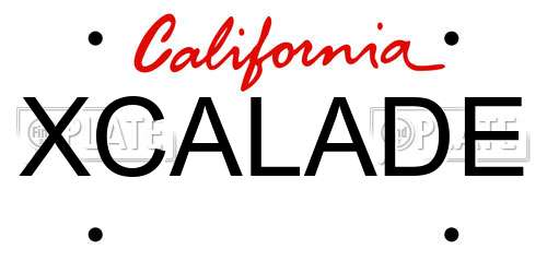 XCALADE California License Plate