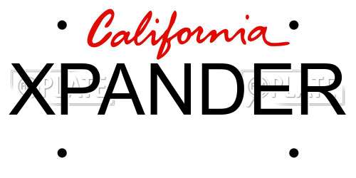 XPANDER California License Plate