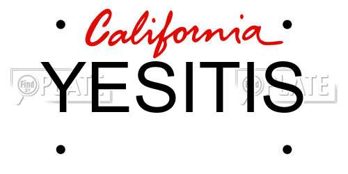 YESITIS California License Plate
