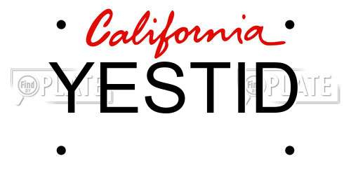 YESTID California License Plate