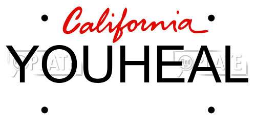 YOUHEAL California License Plate