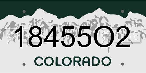 18455O2 Colorado License Plate
