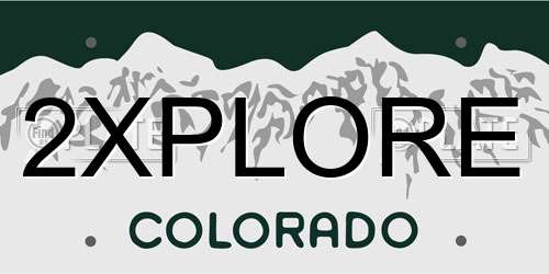 2XPLORE Colorado License Plate