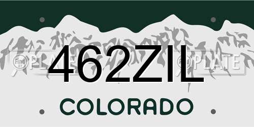 462ZIL Colorado License Plate