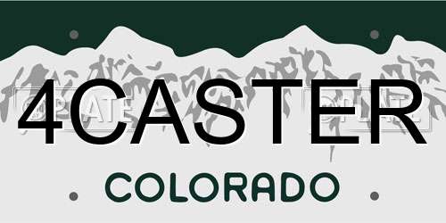 4CASTER Colorado License Plate