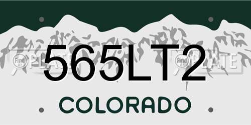 565LT2 Colorado License Plate