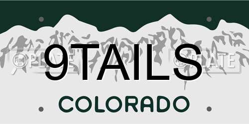 9TAILS Colorado License Plate