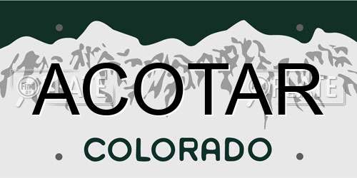 ACOTAR Colorado License Plate