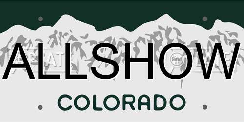 ALLSHOW Colorado License Plate