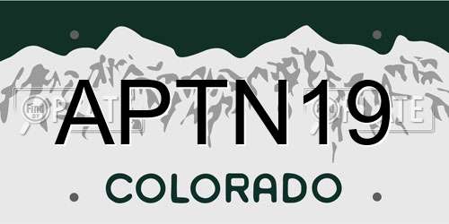 APTN19 Colorado License Plate