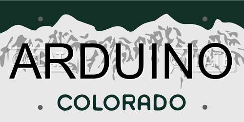 ARDUINO Colorado License Plate
