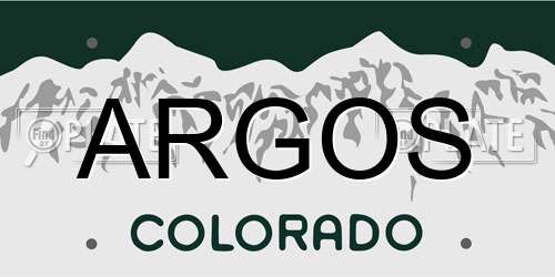 ARGOS Colorado License Plate