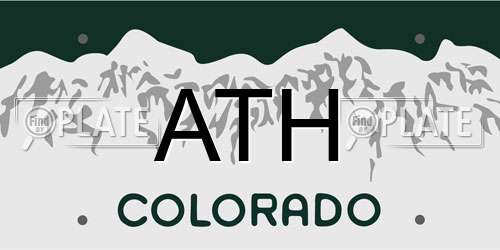 ATH Colorado License Plate