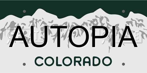 AUTOPIA Colorado License Plate