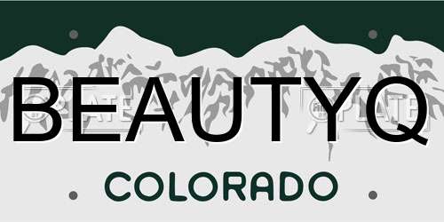 BEAUTYQ Colorado License Plate