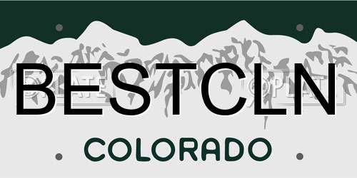 BESTCLN Colorado License Plate