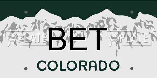 BET Colorado License Plate