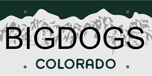 BIGDOGS Colorado License Plate