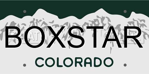 BOXSTAR Colorado License Plate