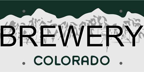 BREWERY Colorado License Plate