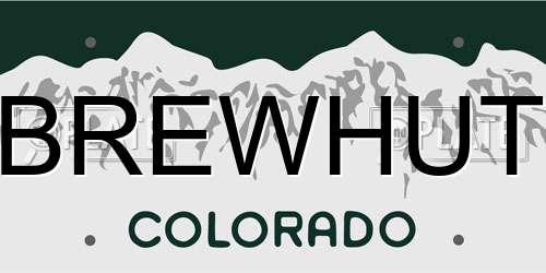 BREWHUT Colorado License Plate