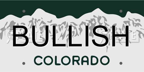 BULLISH Colorado License Plate
