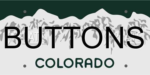 BUTTONS Colorado License Plate
