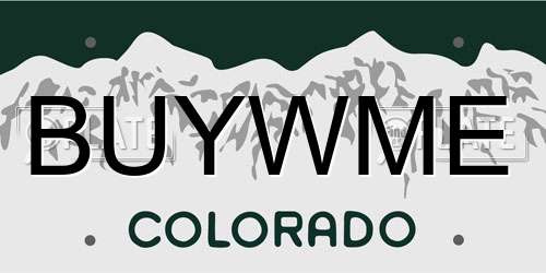 BUYWME Colorado License Plate
