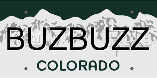 BUZBUZZ Colorado License Plate