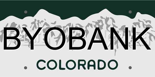 BYOBANK Colorado License Plate
