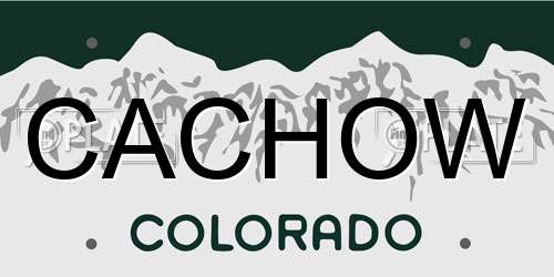CACHOW Colorado License Plate