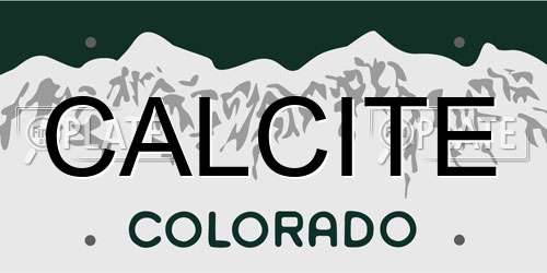 CALCITE Colorado License Plate