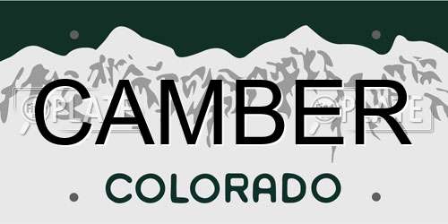 CAMBER Colorado License Plate