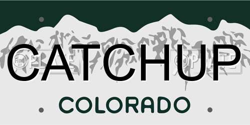 CATCHUP Colorado License Plate