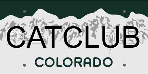 CATCLUB Colorado License Plate