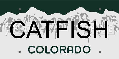 CATFISH Colorado License Plate