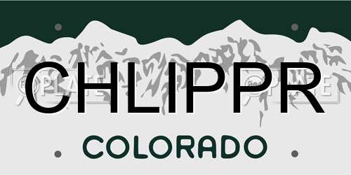 CHLIPPR Colorado License Plate