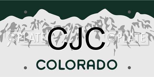 CJC Colorado License Plate